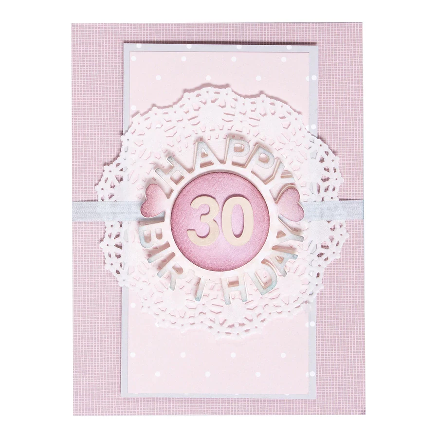 

Mmao Crafts Metal Steel Cutting Dies Birthday number ring Stencil For DIY Scrapbooking Paper/photo Cards Embossing Dies