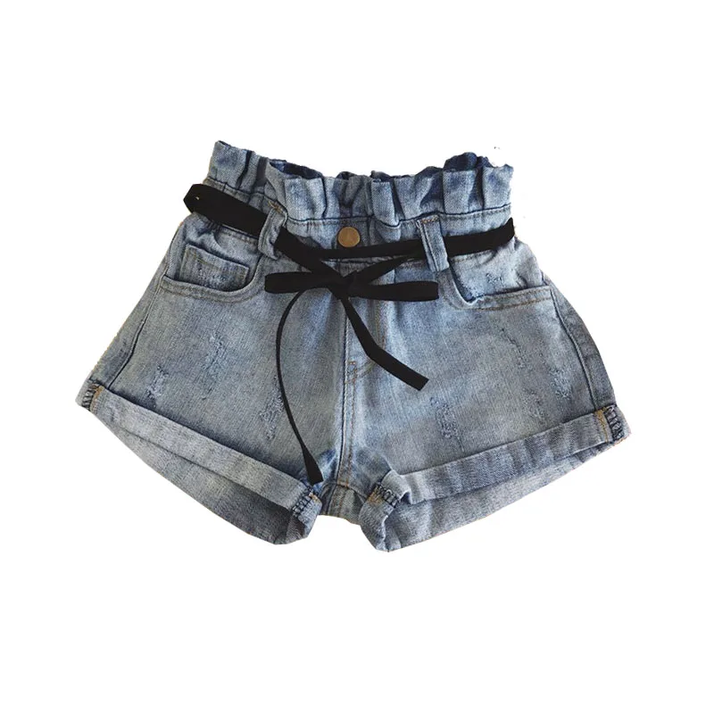 Summer 1-6years Casual Solid Vintage Jeans Shorts Pants For Baby Girls ...