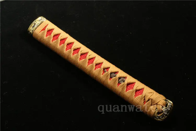 

high katana handle japanese samurai sword Yellow