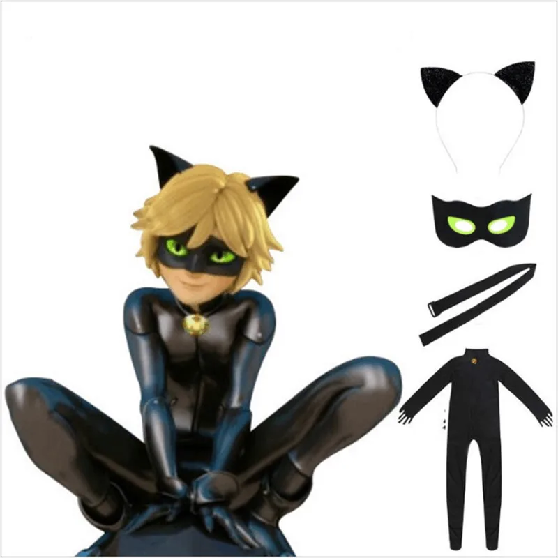 Anime Ladybug Cat Noir Kids Adult Costumes Halloween Party Full Set Aliexpress