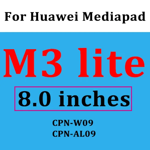 Закаленное стекло для huawei Media pad M3 M5 8,4 8,0 10,1 10,8 дюймов M5 Pro Lite Защитное стекло для планшета MediaPad M3lite M5pro - Цвет: HuaWei M3 8.0