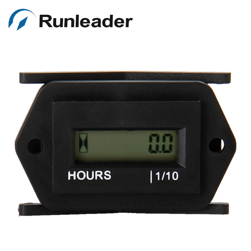 10 шт./лот) Runleader lcd счетчик часов для дизельного двигателя с питанием от постоянного тока счетчик часов для снегохода, лодки, трактора, оборудования