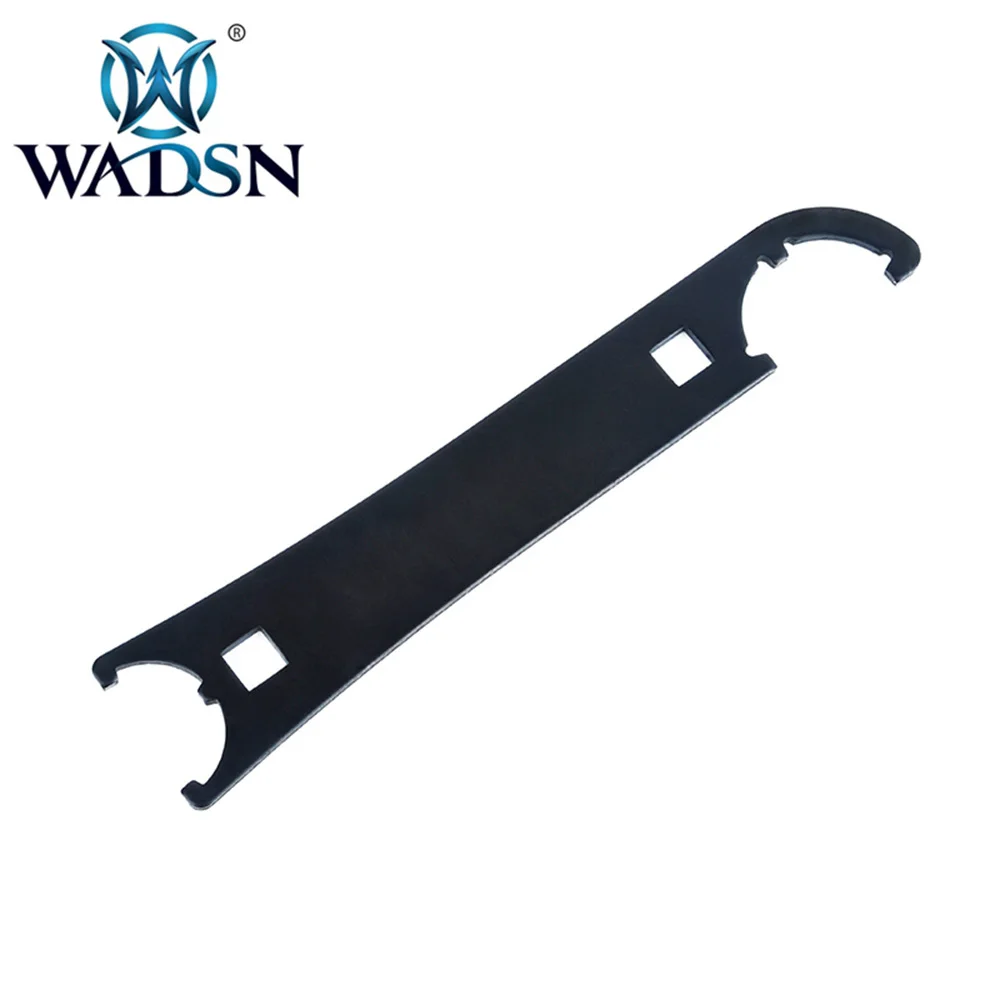 WADSN Airsoft Barrel Nut Wrench For DD Lite/RIS II M4A1/MK18/Omega X Series/PWS Diablo Rail WEX331 Hunting Mount Accessories - Цвет: BK