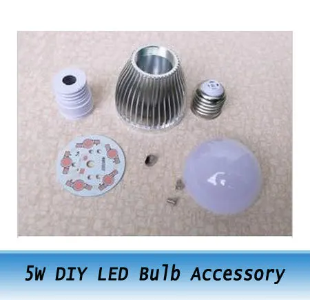 

5W high power LED Bulb Accessory / DIY LED Lamp CASE Parts kit E27 10pcs