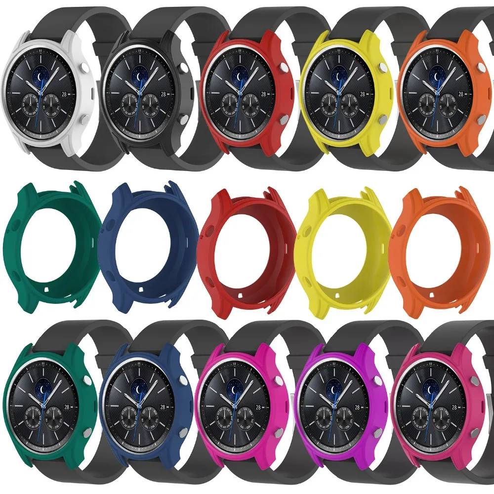 

Silicone Case Cove Skin Case Protective Cover Protective Case For Samsung Gear S3 Cover Shell For Samsung S3 Gear Classic Watch