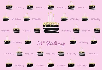 

Photografia Sixteen Birthday party background vinyl digital printed photo backdrop for photography studio photo accessory G-987
