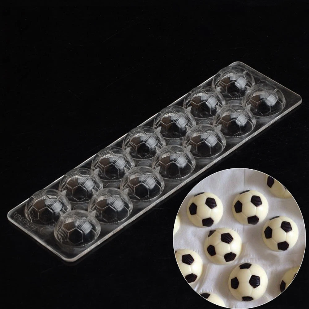 フットボール型チョコレートキャンディモールドポリカーボネートpc Diy金型クッキー型サッカーボール型 Soccer Ball Mold Mold Polycarbonatechocolate Polycarbonate Mold Aliexpress