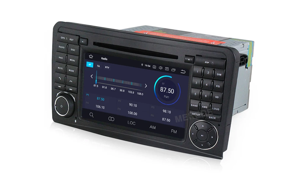 Discount MEKEDE Android 9.0  car GPS  DVD PLAYER For Mercedes Benz ML GL W164 ML350 ML500 GL320 radio stereo navigation IPS screen DSP 7