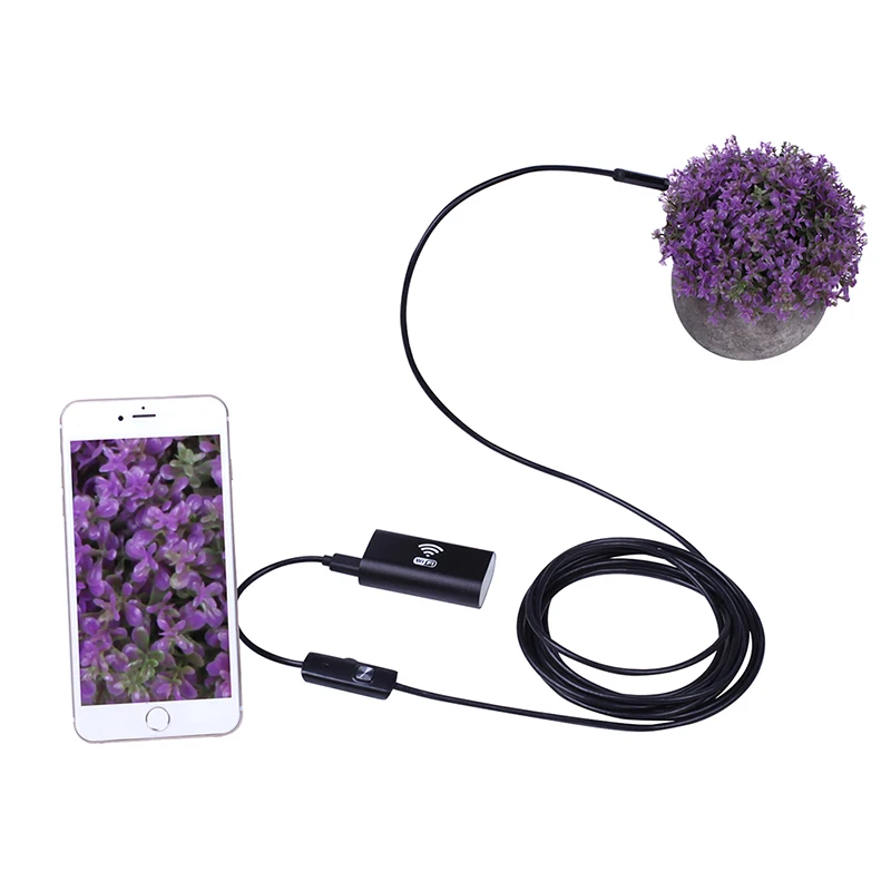 

1Pcs HD 8mm Industrial Wifi Android IOS Endoscope Lens 1/1.5/2/3.5/5/10 m Waterproof Snake Tube Pipe Borescope Camera Endoscope