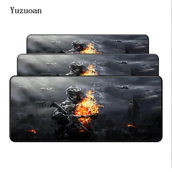 

Yuzuoan Red Flaming Skull Laptop Gaming keyboard Mouse Pads Locking Edge Mouse pad Mat for LOL Dota2 Game Player Mouse Mice Pad