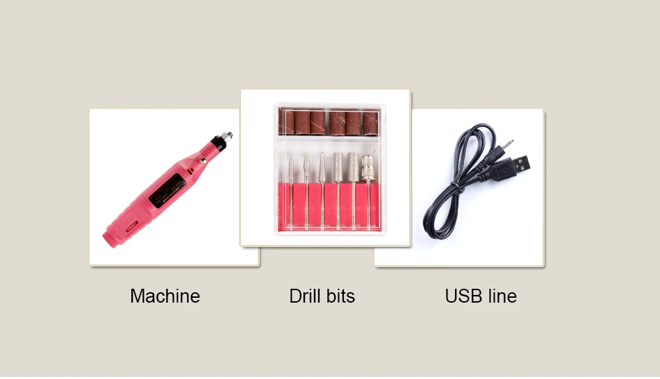 Professional Electric Manicure Machine Pen Nail Drill Bit Kit Milling Cutters Nail Art Cuticle Gel Remover Nail File Nail Tools