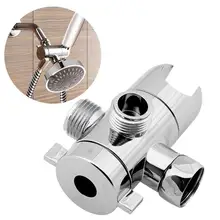 1 шт. хром 3 пути Тройник Разъем Насадки для душа переключающий клапан G1/2 три Функция сплиттер адаптер клапан регулируемый держатель для душа настенный