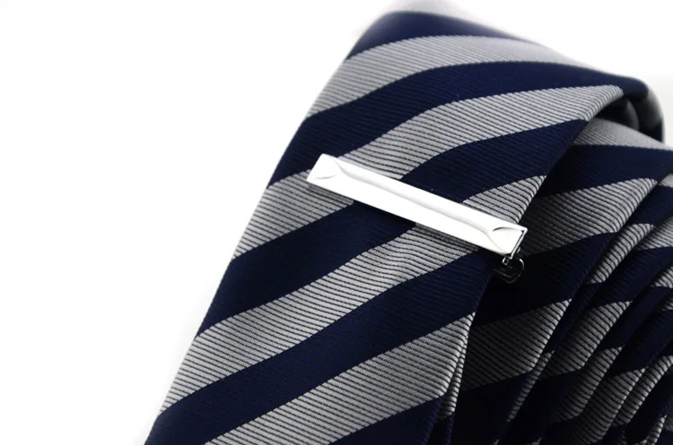 Роскошные Зажимы для галстука для мужчин s медный сплав 4 см простой короткий зажим для галстука деликатная квадратная сетка лаковый мужской официальный зажим для галстука аксессуары - Окраска металла: 041