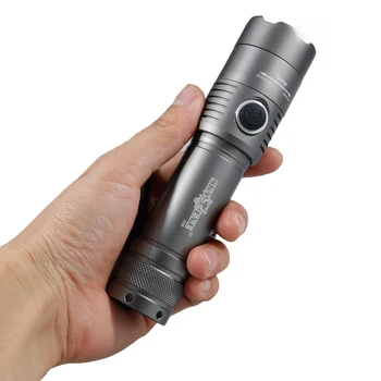 

SKYWOLFEYE T6 LED Flashlight Self Defense Torch Tactical Fishing Cycling Camping Patrolling Lamp Rechargeable SOS 18650 Powerful