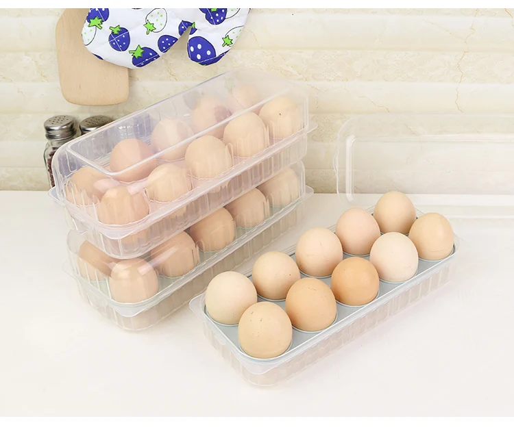 BNBS Подлинная 4810 Трехцветная двухэтажная 10 сетчатый портативный лоток для яиц контейнер в холодильник ящик для хранения сохраняет яйца свежими держателями