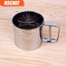 Высококачественная сетка из нержавеющей стали для просеивания муки Механическая глазурь для выпечки шейкер для Сахара Сито форма чашки формы для выпечки Кондитерские инструменты