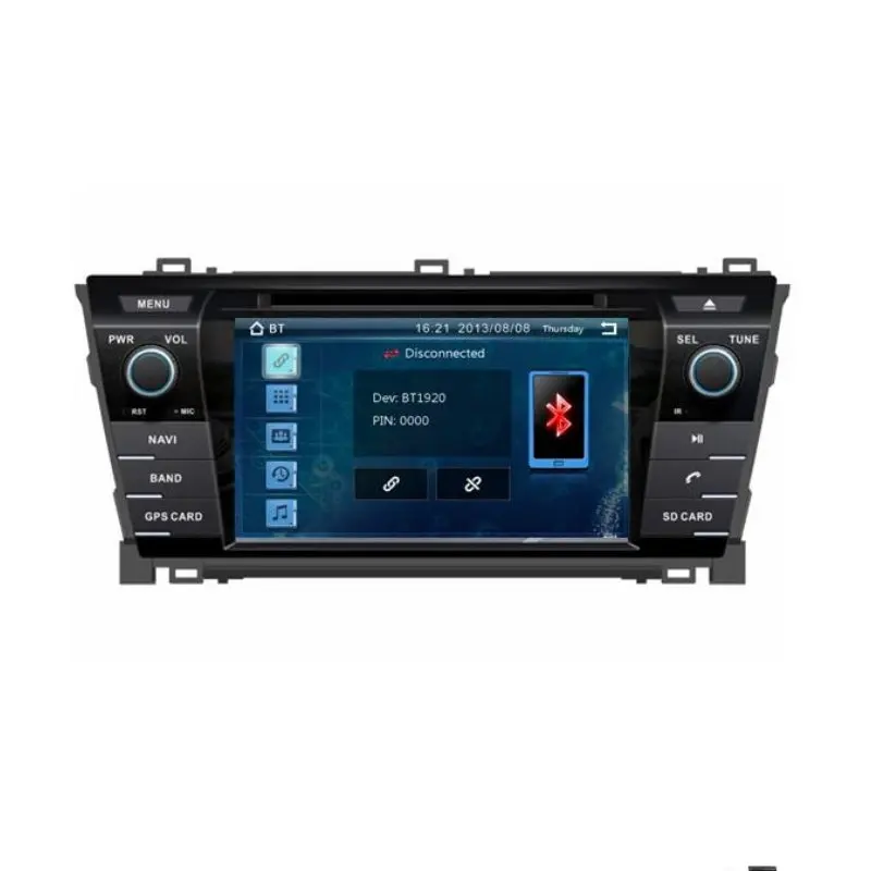7 дюймовый автомобильный dvd плеер с GPS (опционально) аудио Радио стерео USB/SD AUX BT/TV