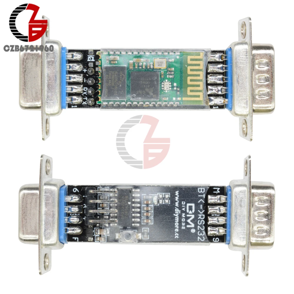 DB9 RS232 RF Wireless Bluetooth Module HC-06 Slave Serial Port Bluetooth V2.0 EDR DC 3.3V for Arduino MCU PC