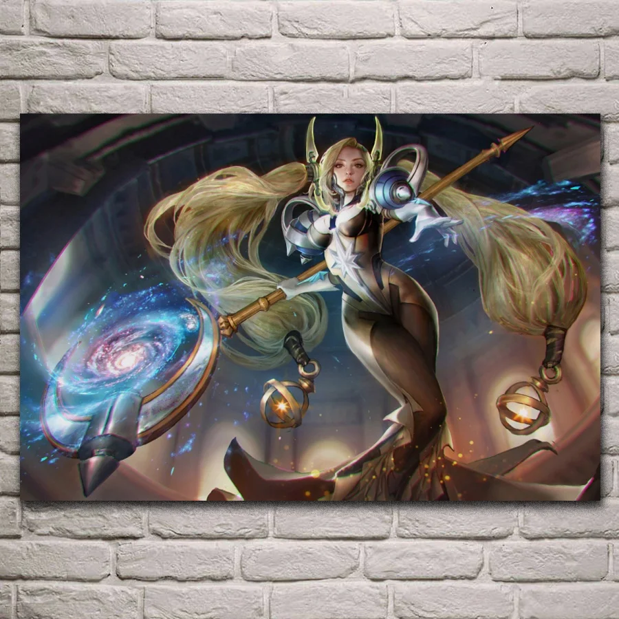 Звездные галактики девушка блондинка Vainglory Магия Селеста фантазия гостиная дома