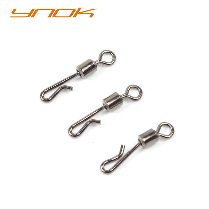 100pcs/lot Qshaped Swing Snap Fishing Swivel Quick Connector Fishing