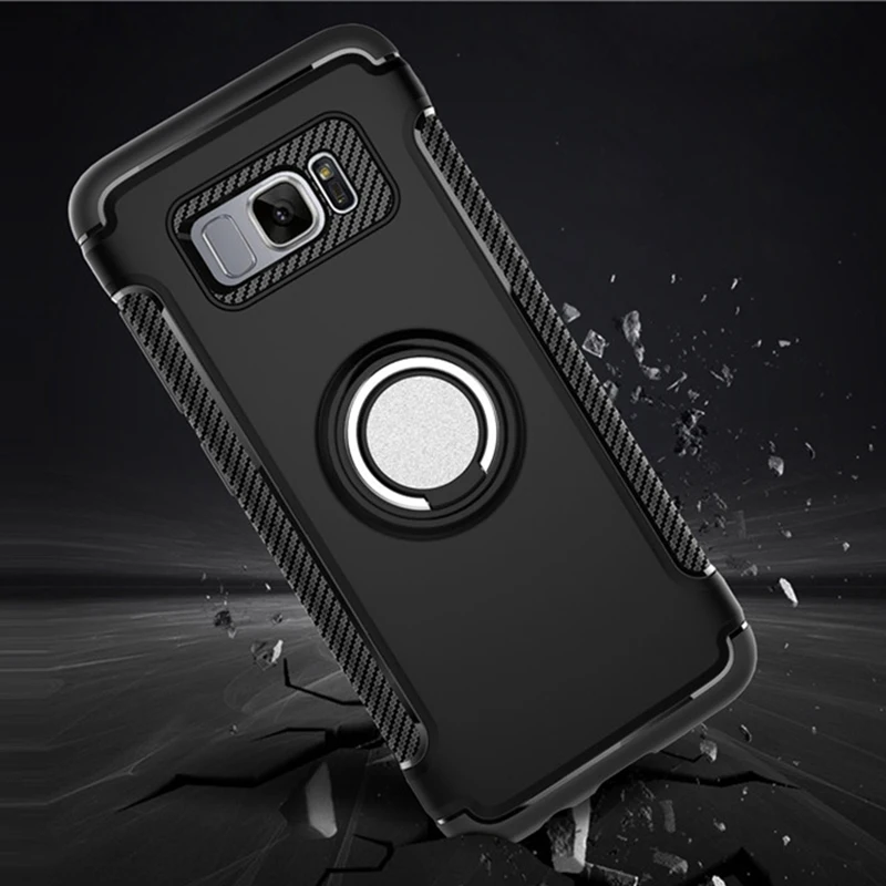 

Luxury Armor Metal Magnet Case For Samsung Galaxy S7 Cover For Samsung S7 Edge s Case Cover Protection Coque With Phone Holder