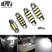 Buy 4Pcs Canbus 31mm 36mm 39mm 41mm C5W C10W 2835 SMD 12V Car Led Light Bulb Festoon Dome Lights License Lamps Car Styling Free Shipping