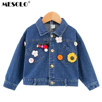 

MESOLO clothing female bao han edition of new fund of 2019 autumn flowers short bull-puncher dress CK016 cowboy coat