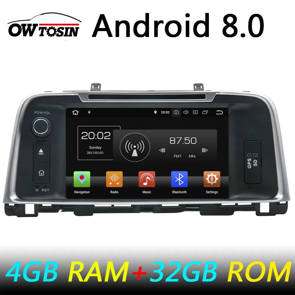 Восьмиядерный Android 8 0/четырехъядерный 1 Автомобильный DVD плеер для Kia Optima K5 2015 2016 2017