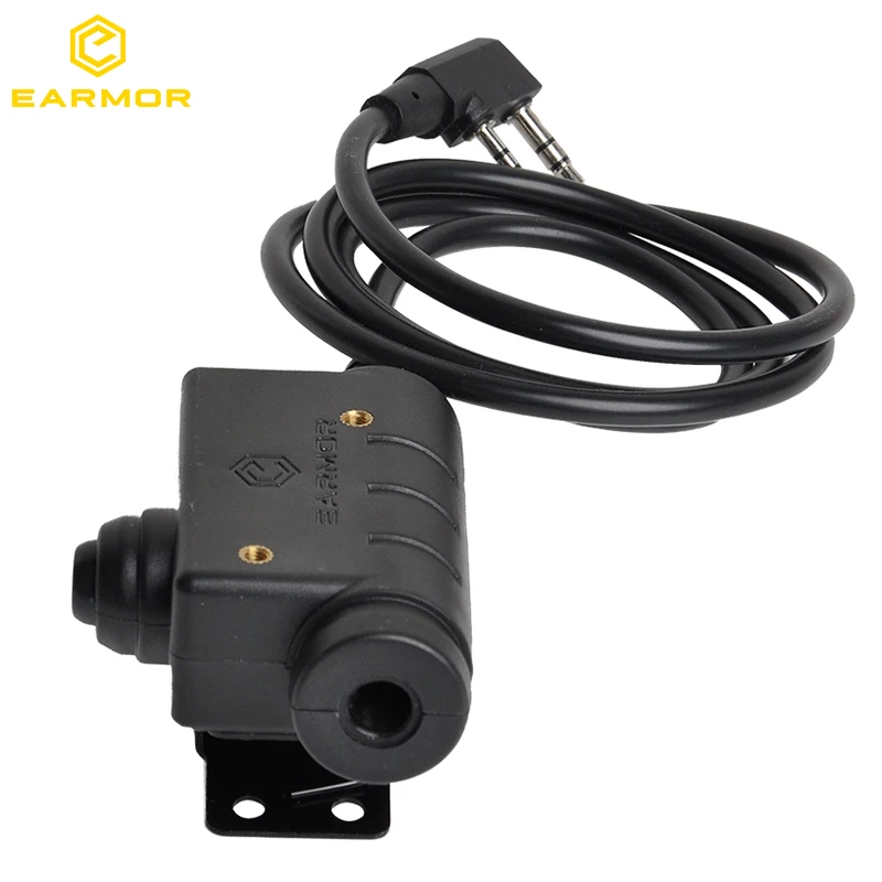Fone de Ouvido Opsmen Earmor Kenwood Plugue Telefone 3.5 mm Aux Tático Acessório M51 Ptt 7 Fones de Ouvido tático & Acessórios