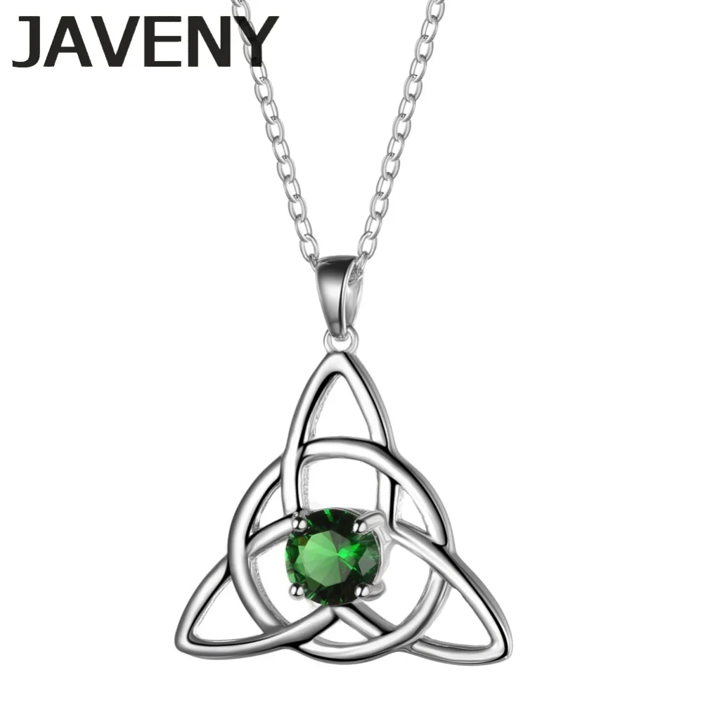 

925 Sterling Silver CZ Irish Celtics Knot Wedding Bridal Pendant Necklaces for Women Birthday Christmas Gift 6pcs Lots Wholesale