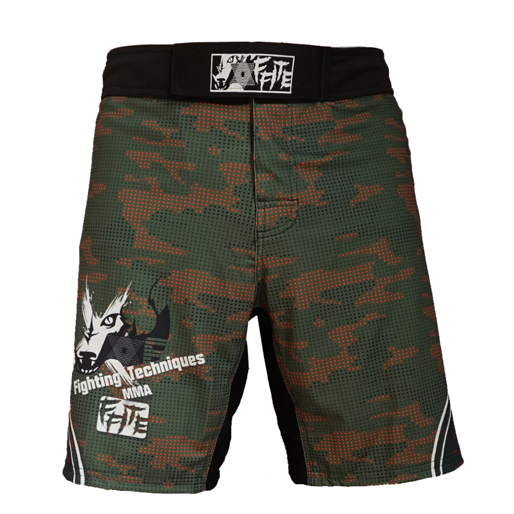 Camo fight mma trunk shorts muay одежда тайская kickboxing мужские спортивные брюки sanda grappling mma|mma