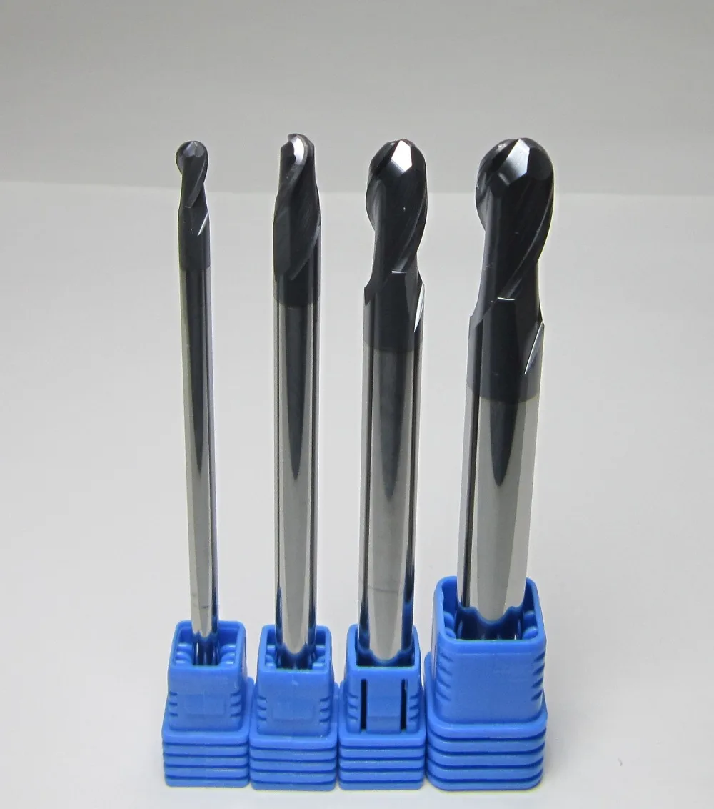 Ø 4mm R2.0 HRC58 Carbide Ball Nose End Mills milling cutter finishing metalwork