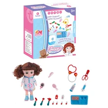 Детский набор доктора игрушка с музыкой электрическая кукла-доктор Рабочий стол игровой дом игрушка кукла-доктор поставляется с голосовыми поздравлениями