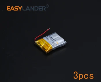 

3pcs/Lot 3.7V 380mAh Rechargeable li Polymer Li-ion Battery For bluetooth headset mp3 MP4 speaker mouse recorder 082025 802025