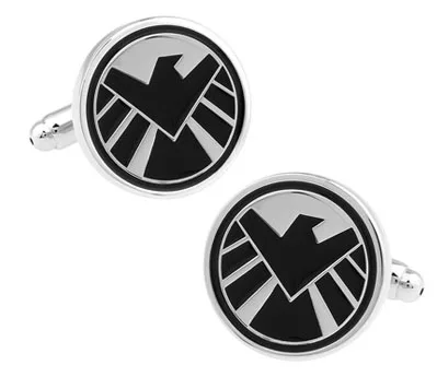 iGame Novelty Cufflinks SHIELD Agent Movie Star 7 Designs Option Quality Cuff Link Gift For Men 