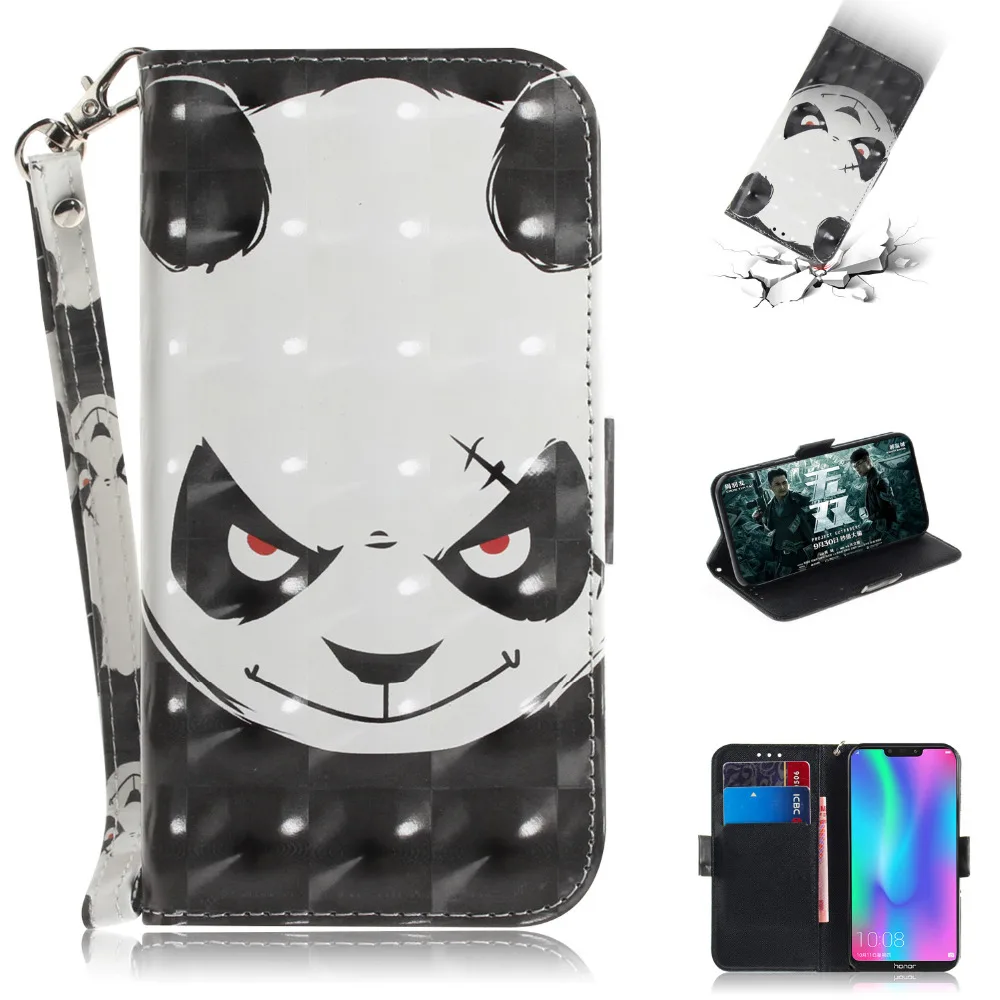 

Leather Flip Phone Cases For Huawei Honor 8X 8C 9i On Mate 20 Lite Pro Y5 2018 Y9 2019 Nova 3 3i 3D Wallet Silicone Cover Shell
