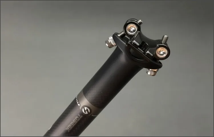 Горячая углеродного волокна bicycleseatpost MTB дорожный велосипед запчасти superlight 260 г Подседельный штырь 27,2/30,8/31,6*400 мм