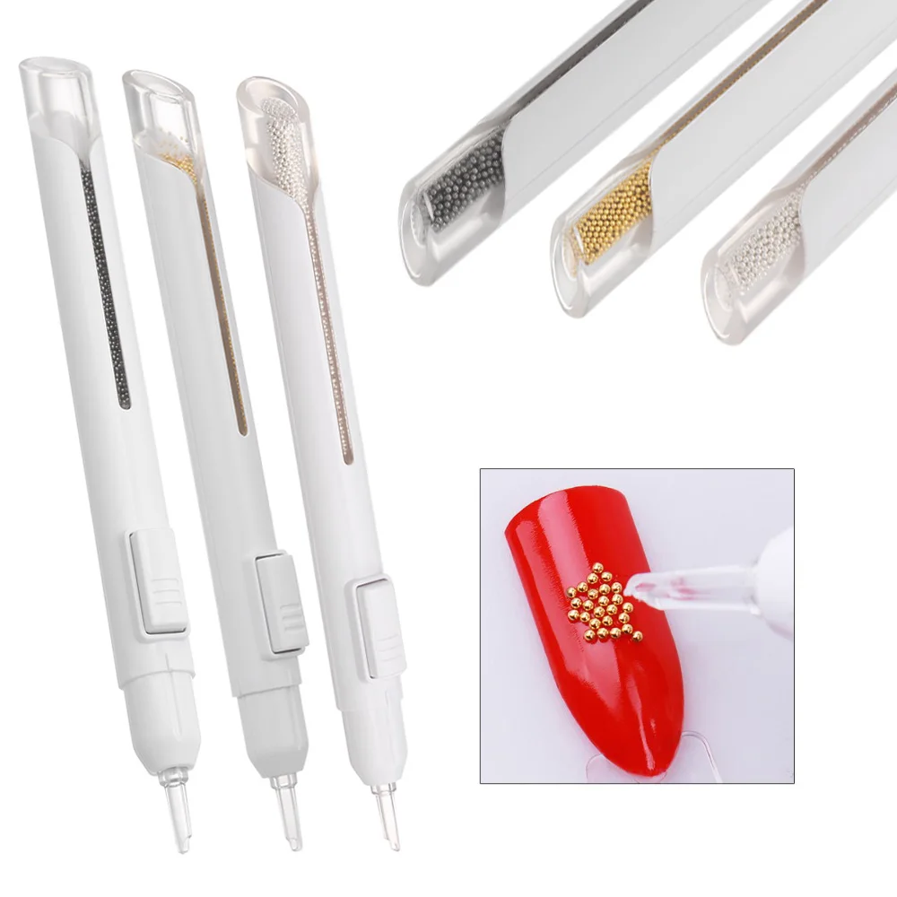 

Nail Steel Beads Picking Dotting Pen Nail Art Dotting Tooles Pick Up Small Ball Beads Manicure Accessories Painting Bullion Pen