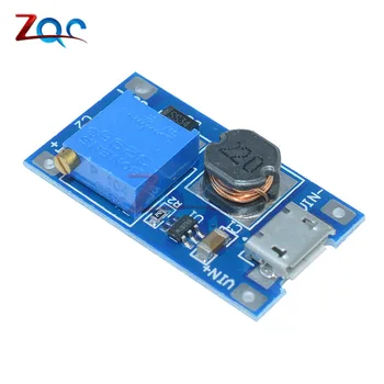 

5PCS MT3608 DC-DC Adjustable Boost Module 2A Boost Plate Step Up Module With Micro USB LM2577 Replace XL6009