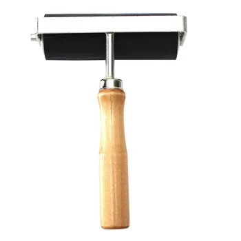 

LIXF HOT 10cm Heavy Duty Hard Rubber Roller Printing Inks Lino Brayer Art Craft Tool