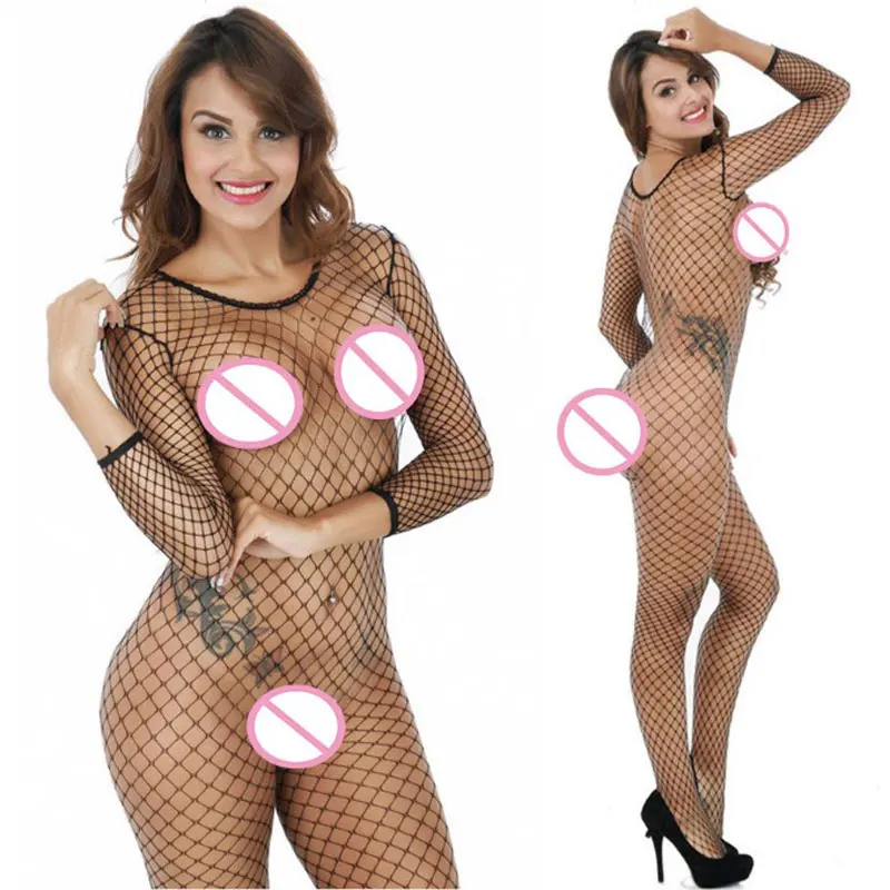 Women Sexy Lingerie Hot Open Crotch Mesh Fishnet Lenceria Sexy Body Stocking Sexy Baby Doll Underwear Costumes Sex Erotic Dress