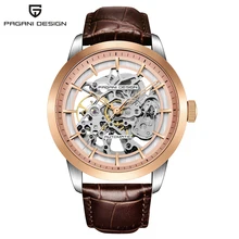 2018 Fashion Top Brand Luxury Men Watch Pagani Leather Tourbillon Watch Automatic Men Wristwatch Men Mechanical Steel Watches forsining top brand luxury mechanical watch men tourbillon small sub dials display magnet strap 2018 new fashion auto wristwatch