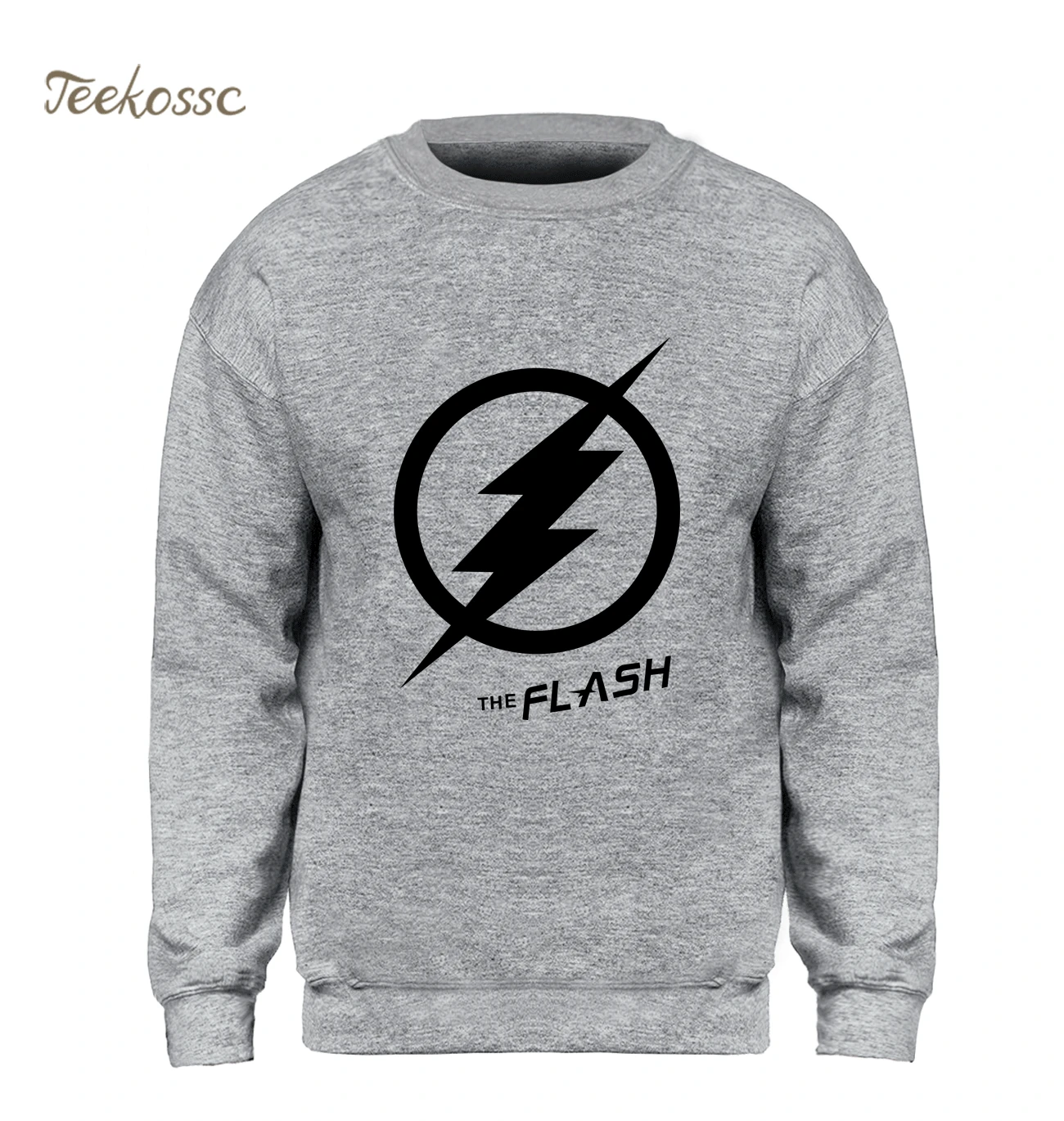 

The Big Bang Theory Sweatshirt Men The Flash Hoodie Gray Crewneck Sweatshirts New Arrival Winter Autumn Fleece Warm Streetwear