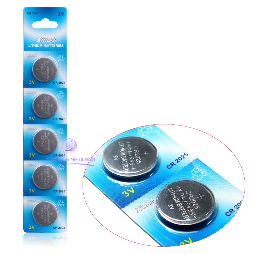 5pcs CR2025 ECR2025 DL2025 BR2025 2025 KCR2025 L12 button cell coin ...