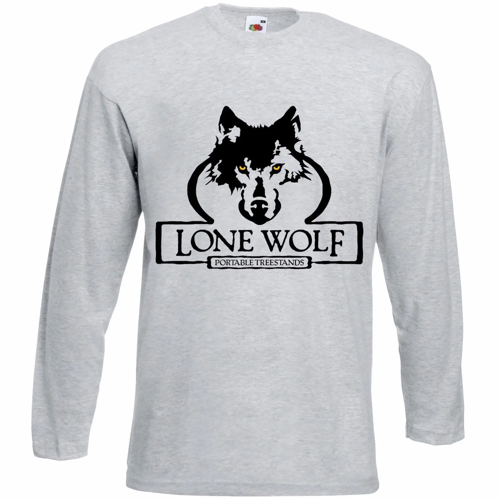 Футболка с длинными рукавами и логотипом lone wolf fruit of the loom | Мужская одежда