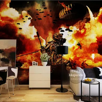

Photo wallpaper 3D Stereo European war scene backdrop wallpaper KTV cinema Exhibition Hall wallpaper mural