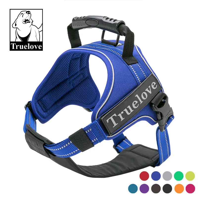 

Truelove Reflective No Pull Large Dog Harness Adjustable Big Dog Harness Pet Dog Walking Hand Strap Dog Supplies Dropshipping