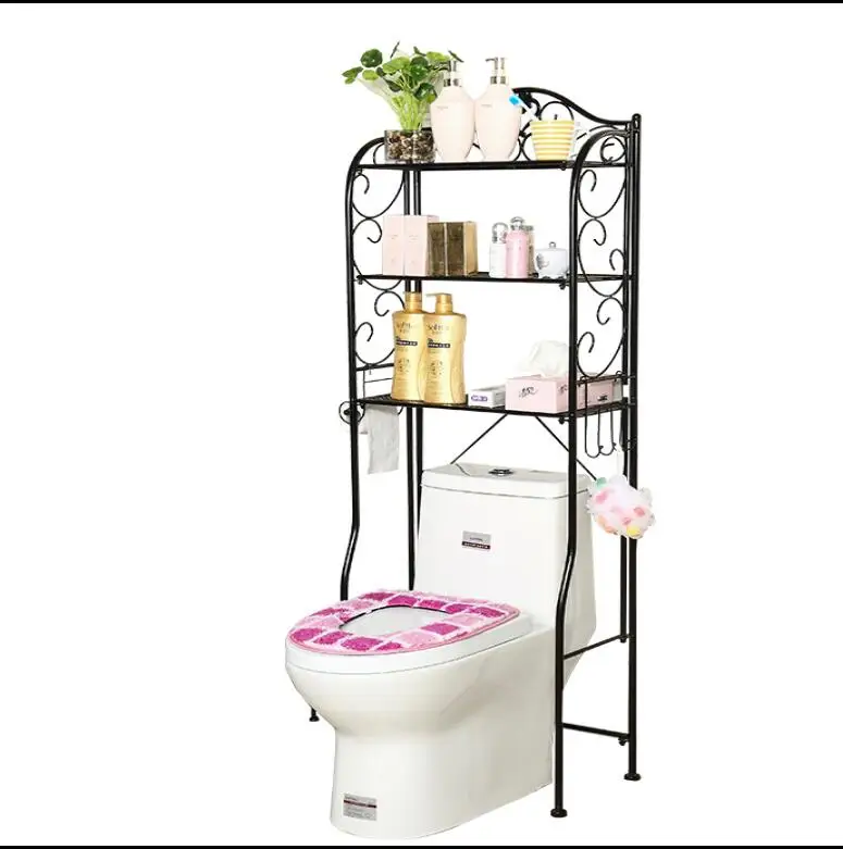 

Wrought iron land toilet stand washstand bathroom stand floor bathroom storage rack