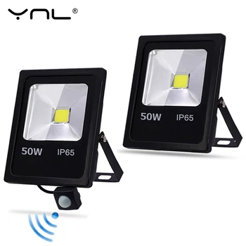 

Motion Sensor LED Flood Light AC 220V 10W 30W 50W Waterproof IP65 Outdoor Lighting Reflector Floodlight Lamp foco Exterior Spot