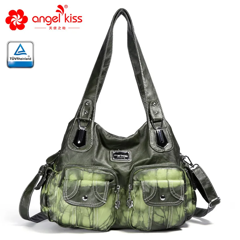 Angelkiss Брендовая женская сумка из мягкой кожи модная через плечо 2019 летняя новая |